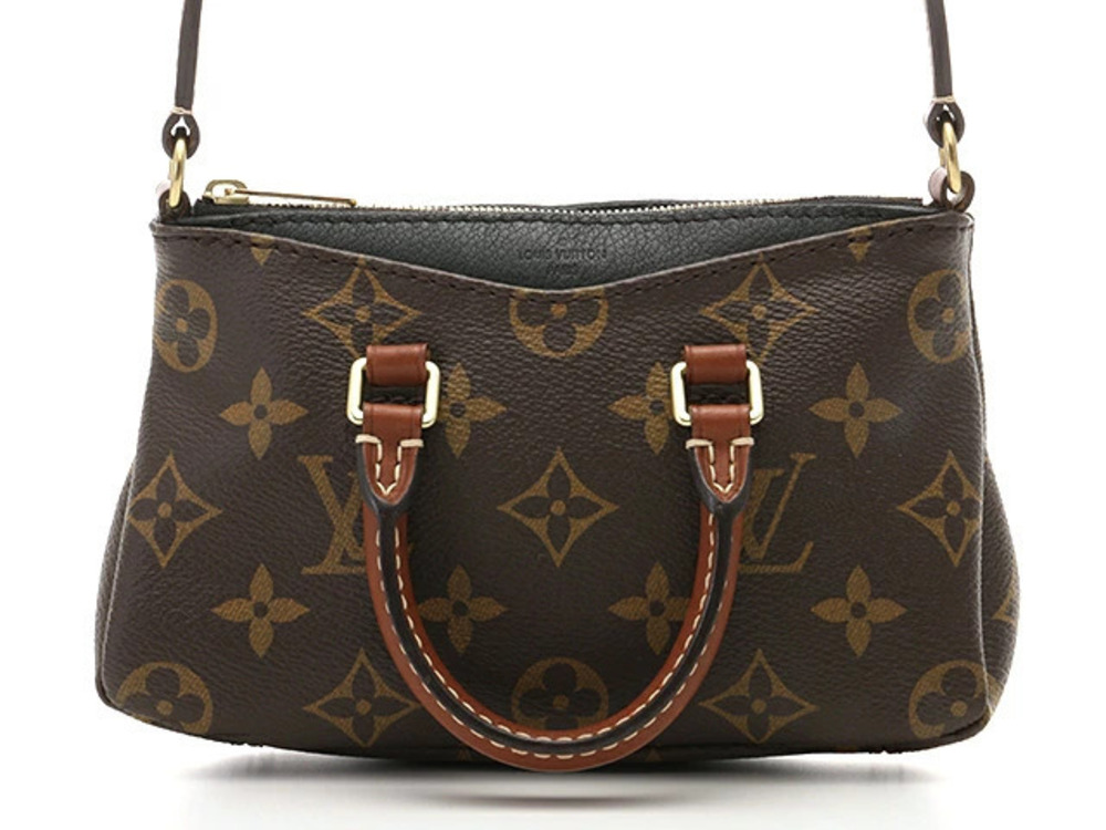 LOUIS VUITTON Shoulder Bag Pallas Monogram Noir Black